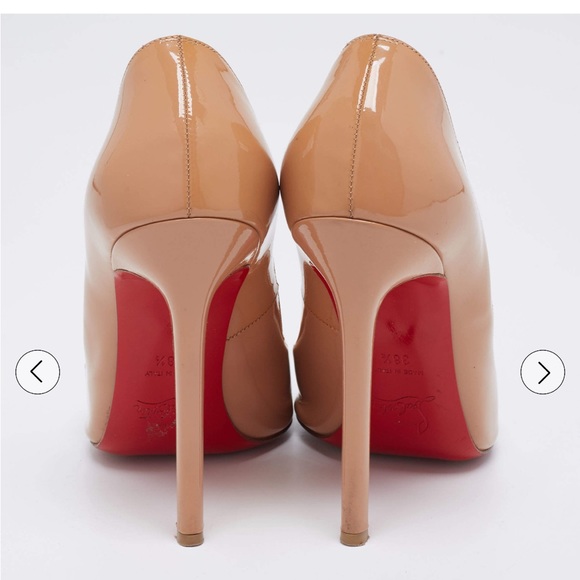 Christian Louboutin Beige Pigalle Pumps Heels 38.5 - Picture 5 of 11